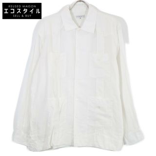 エンジニアードガーメンツ(Engineered Garments)のエンジニアードガーメンツ ﾎﾜｲﾄ ﾘﾈﾝ混 ﾛﾝｸﾞｽﾘｰﾌﾞﾎﾞﾀﾝｼｬﾂ M(その他)