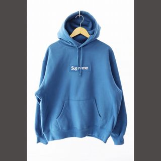 シュプリーム(Supreme)のシュプリーム SUPREME 23AW ボックス ロゴ パーカー M ブルー(パーカー)