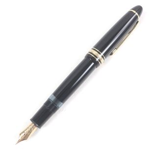 モンブラン(MONTBLANC)の美品□MONTBLANC モンブラン マイスターシュテュック No.146 ペン先14K Fニブ キャップ式 万年筆 ブラック ゴールド 箱付き 西ドイツ製 メンズ(ペン/マーカー)