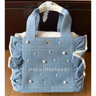 ジルバイジルスチュアート(JILL by JILLSTUART)の【タグ付】JILL by JILLSTUART パールフリルトートバッグ ブルー(トートバッグ)