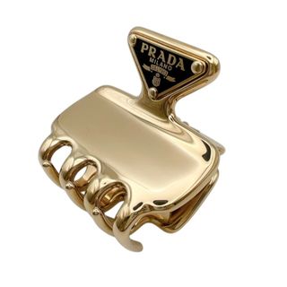 プラダ(PRADA)の　プラダ PRADA トライアングルロゴヘアクリップ メタル アクセサリー(その他)