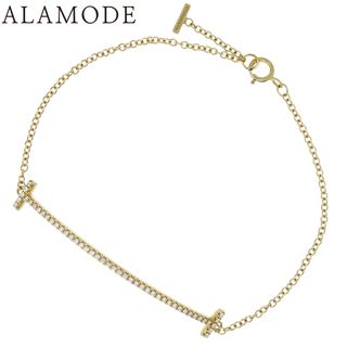 ティファニー(Tiffany & Co.)のTIFFANY&Co.(ティファニー) ティファニーT スマイル ブレスレット ダイヤモンド K18 イエローゴールド YG ブレスレット ジュエリー アクセサリー ミディアム ゴールド金 レディース 41100077754【中古】【アラモード】(ブレスレット/バングル)