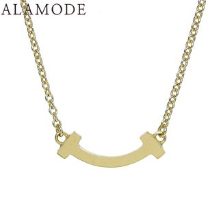 ティファニー(Tiffany & Co.)のTIFFANY&Co.(ティファニー) ティファニーT スマイル ペンダント ミニ K18 イエローゴールド YG ネックレス アクセサリー ジュエリー ゴールド金 レディース 41100080503【中古】【アラモード】(ネックレス)