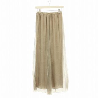トゥデイフル(TODAYFUL)のトゥデイフル クレープラフパンツ ワイド イージー シアー 38 茶(その他)