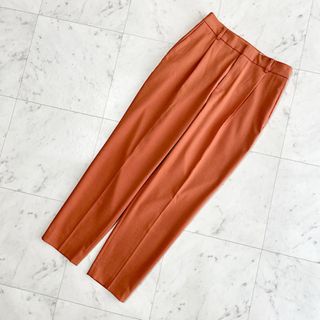 ユナイテッドアローズ(UNITED ARROWS)の新品　ユナイテッドアローズ　パンツ　レディース　麻　リネン　オレンジ　38(カジュアルパンツ)