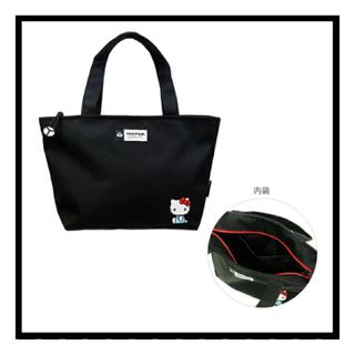 ヤックパック(YAK PAK)の新品 [ハローキティ] トートバッグ YAKPAK ミニトートバッグ キッズ 黒(トートバッグ)