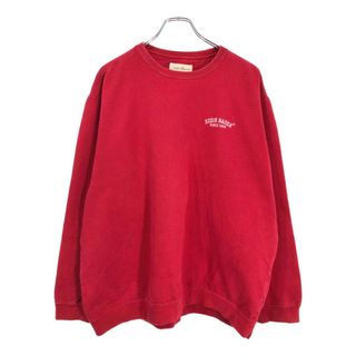 エディーバウアー(Eddie Bauer)の90年代 Eddie Bauer エディーバウアー ワンポイントロゴ スウェット アウトドア レッド( L)中古 古着 U9106(スウェット)