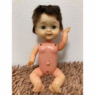 祖母宅ブルーのお目々が開いたり閉じたりお顔も動くセルロイドのお人形