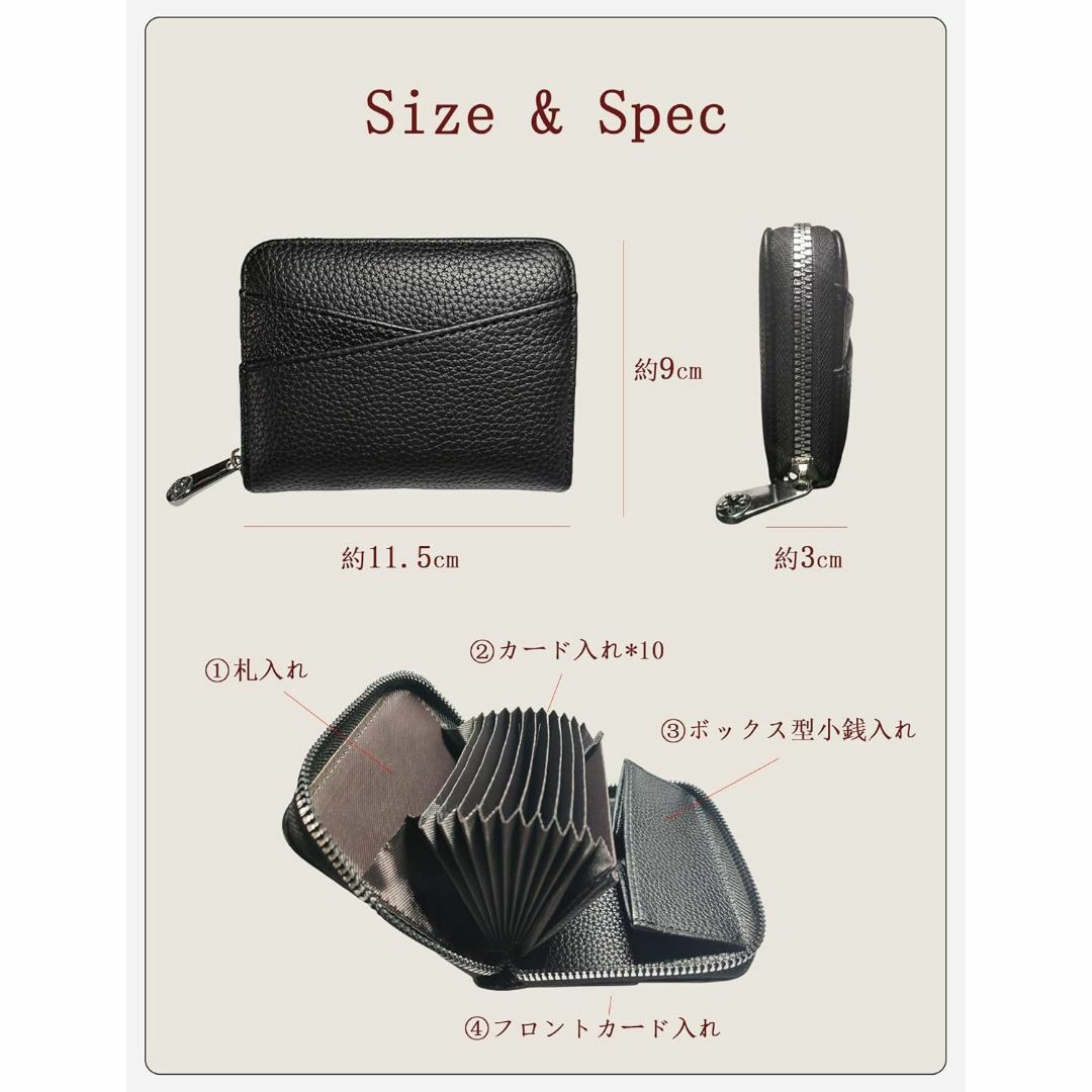 Lucky mama　他の方は購入しないでください。 ミニ財布 お札が折れない レディース メンズ 薄型 二つ折り財布