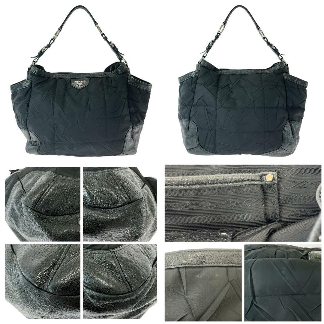 PRADA - 美品 PRADA プラダ テスート しわ加工 三角ロゴプレート