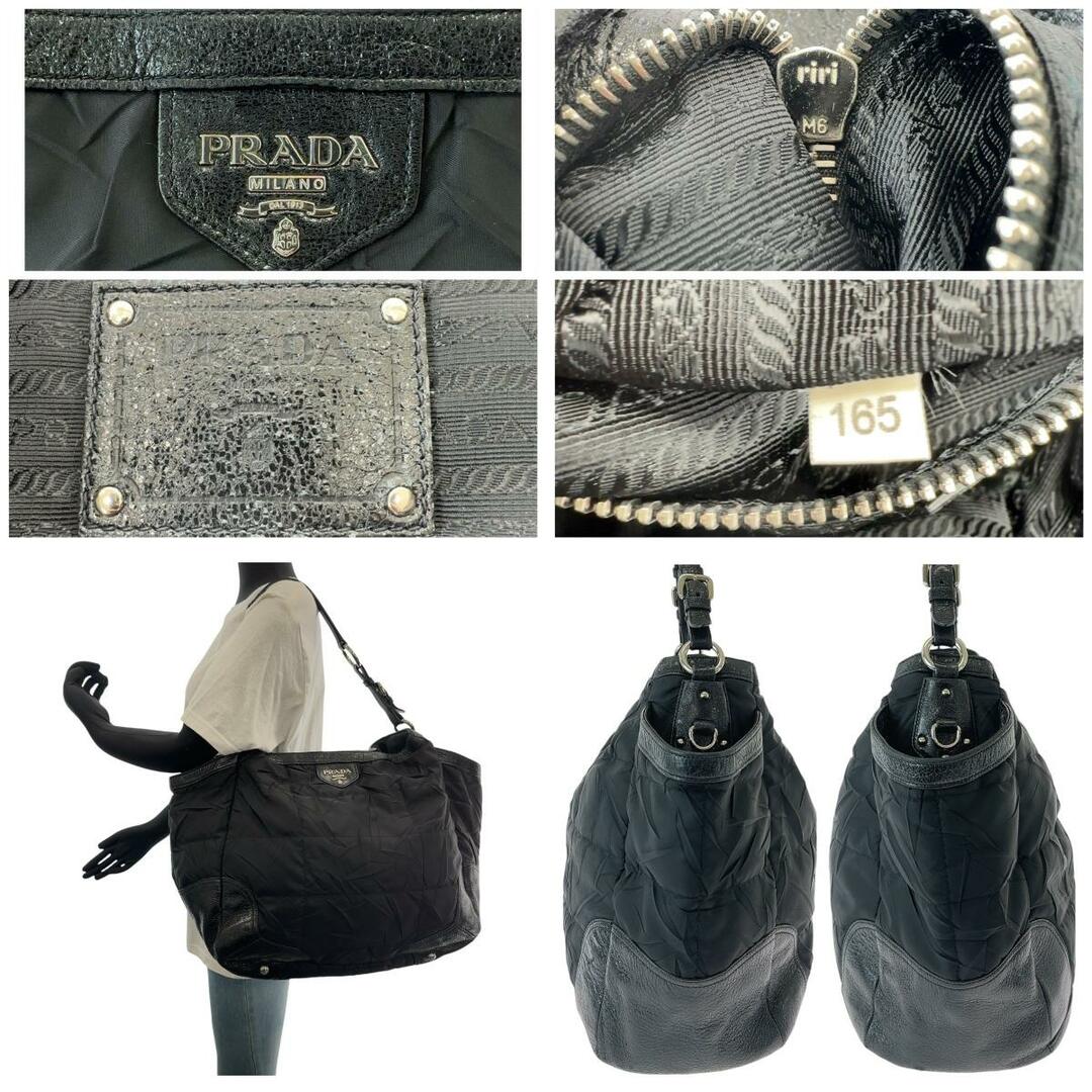 PRADA - 美品 PRADA プラダ テスート しわ加工 三角ロゴプレート
