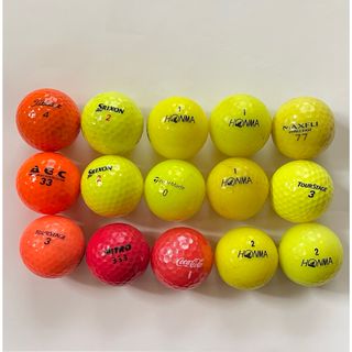 ゴルフボール15個 ロストボール カラーボール(その他)
