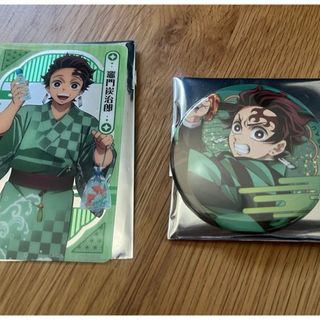 キメツノヤイバ(鬼滅の刃)の鬼滅の刃 namcoクリアシート　無限城編第一章ランダム缶バッジ竈門炭治郎セット(アニメ/ゲーム)