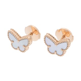ヴァンクリーフアンドアーペル(Van Cleef & Arpels)の中古 ヴァン クリーフ&アーペル Van Cleef & Arpels VCARN5JM00 レディース ピアス K18イエローゴールド YG マザーオブパール(ネックレス)