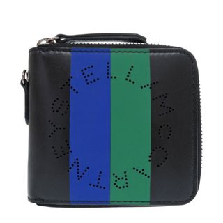 ステラマッカートニー(Stella McCartney)の美品 ステラマッカートニー レザー スウェード ブラック 二つ折り財布 黒 0920【中古】Stella McCartney(財布)