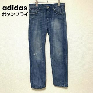 zo745 adidas アディダス/ダメージジーンズ/フルレングスデニムパンツ