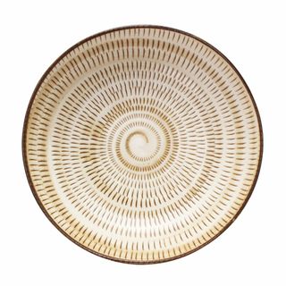 美濃焼 プレート 美濃民芸 柄 カレー皿 パスタ皿 深皿 直径約21×深さ5cm