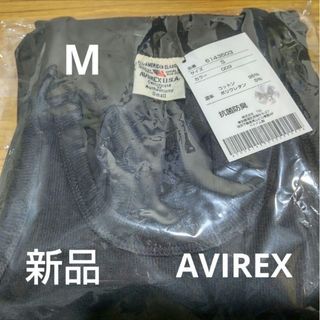 黒 M AVIREX マッスル タンクトップ リブ 送料なし