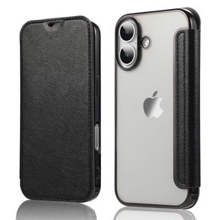 YUYIB iPhone 16 Plus 用 ケース 6.7" 手帳型 背面 ク