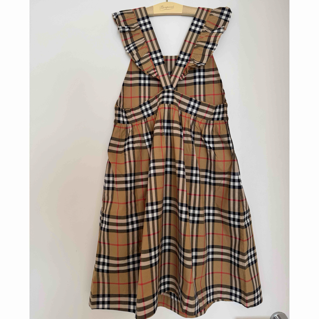 極美品 BURBERRY ジャンパースカート 吊りスカート ベビーキッズ BURBERRY - バーバリーキッズ☆ジャンパースカート☆size12の