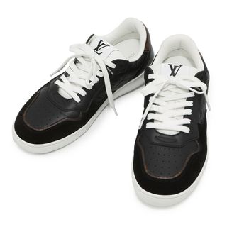 ルイヴィトン(LOUIS VUITTON)のルイヴィトン スニーカー モノグラム LV スタジアム レディースサイズ38 LOUIS VUITTON 靴 黒 ブラック(スニーカー)