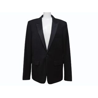 サンローラン(SAINT LAURENT)のSAINT LAURENT PARIS サンローラン パリ ジャケット 392891 ブラック サイズ50 ウール 美品 中古 4b004927(その他)