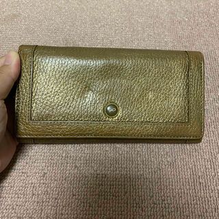 アニヤハインドマーチ(ANYA HINDMARCH)のアニヤハインドマーチ ゴールド 長財布(長財布)