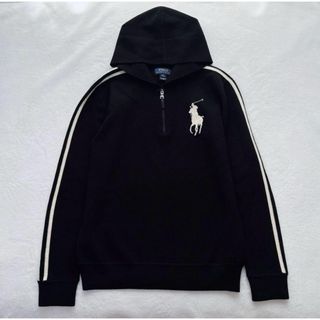ポロラルフローレン(POLO RALPH LAUREN)の希少　美品　ラルフローレン　ニット　ハーフジップ　パーカー　ビッグポニー(パーカー)