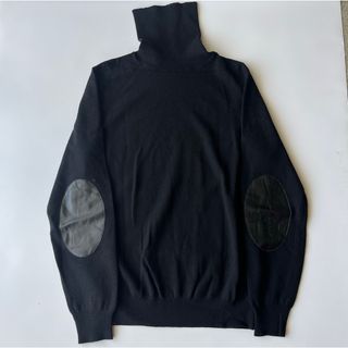 メゾンマルジェラ(Maison Margiela（旧Maison Martin Margiela）)のMaison Martin Margiela ハイネック エルボーパッチ ニット(ニット/セーター)