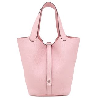 エルメス(HERMES)のエルメス HERMES ハンドバッグ ピコタンロックPM トリヨンクレマンス ローズサクラ シルバー金具 新品 未使用  Z刻印 【箱】【中古】(ハンドバッグ)