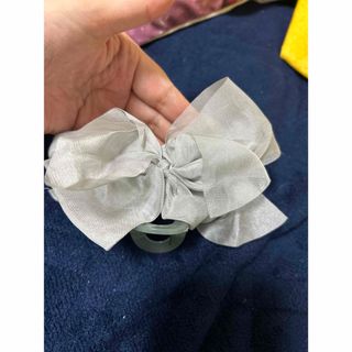 レディースヘアアクセサリー クリーム式リボン
