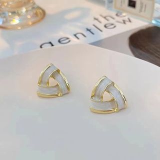在庫限り♡　ピアス　ホワイト　上品　綺麗　かわいい　白　s925　ゴールド