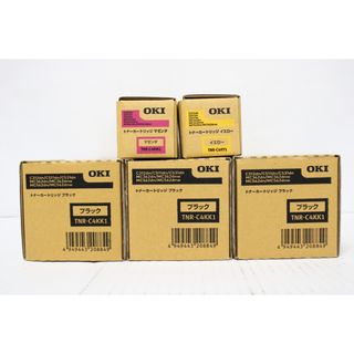 未使用 OKI 純正 トナー TNR-C4KK1/KM1/KY1 3色5本（マゼンタ・イエロー・ブラック） オキ IT33OM64UFO0-D-F075-byebye
