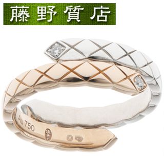 シャネル(CHANEL)の （新品仕上げ済）シャネル CHANEL ココクラッシュ ダイヤ リング スモール ＃52 約 12号 K18 PG WG ダイヤモンド J11971 ココクラッシュ 指輪 中古 クラッシュリング ring シャネルココクラッシュ ブランド アクセサリー 12号 中古指輪 ブランドジュエリー 8528(リング(指輪))