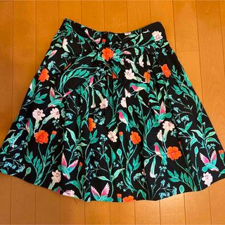 ケイトスペード　花柄フレアスカート　【美品】