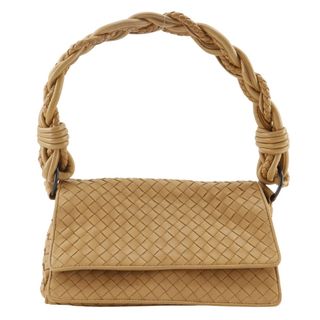 ボッテガヴェネタ(BOTTEGA VENETA)の【BOTTEGAVENETA】ボッテガヴェネタ イントレチャート 145555 V0016 カーフ ベージュ レディース ショルダーバッグ(ショルダーバッグ)
