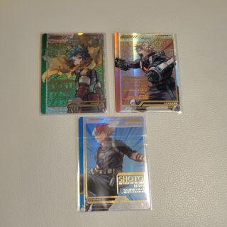 僕のヒーローアカデミア 原画展 グッズ付き特典カード 緑谷出久 爆豪勝己 轟焦凍