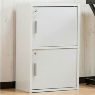 新品 収納ボックス ２段 ホワイト 新品