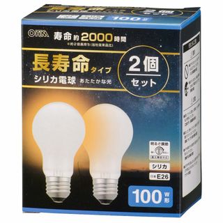 【特価セール】オーム電機 長寿命白熱電球 E26 100W形 調光機能対応 フィ