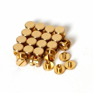 【在庫処分】シカゴスクリュー 20個入り 8×4×3mm 真鍮組ネジ コンチョ (その他)