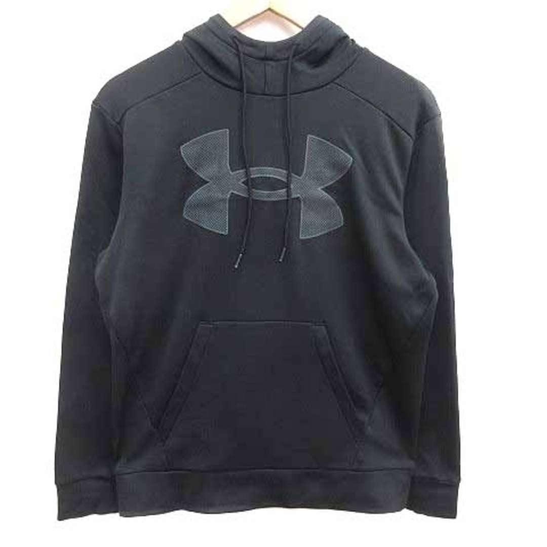 新品 アンダーアーマー 厚手マーク入りパーカーブルゾン「XLサイズ・黒」 UNDER ARMOUR - UNDER ARMOUR パーカー プルオーバー 裏生地