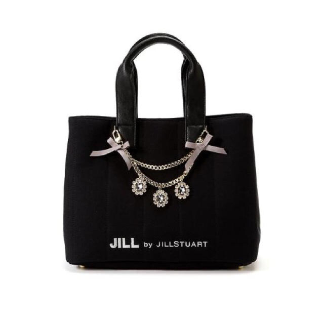 JILL by JILLSTUART(ジルバイジルスチュアート)の定価＋送料 ♡ジュエルリボントート♡ブラック レディースのバッグ(トートバッグ)の商品写真