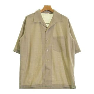 AURALEE オーラリー カジュアルシャツ L ベージュ 【古着】【中古】【送料無料】