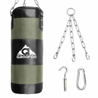 【人気商品】パンチバッグ GROOFOO サンドバッグ ボクシング 散打 体鍛え