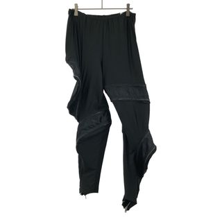 COMME des GARCONS コムデギャルソン 19SS スパイラルジップストレッチジャージーパンツ GC-T015 ブラック L