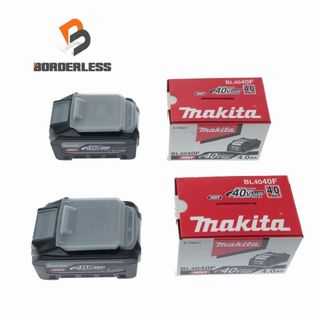 マキタ(Makita)の☆未使用品2個セット☆makita マキタ 40Vmax 4.0Ah 純正 リチウムイオンバッテリー BL4040F 高出力タイプ リチウムイオン電池 112897(工具)