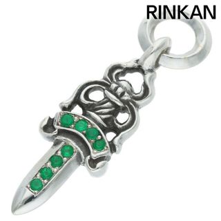 クロムハーツ(Chrome Hearts)のクロムハーツ  #5DAGGER/#5ダガーチャーム アフターエメラルドチャーム/シルバーネックレストップ メンズ(ネックレス)