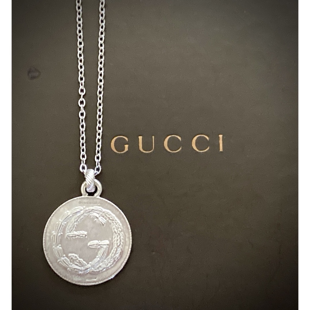 極美品 GUCCI ネックレス コイン GUCCI - レア グッチ インターロッキング/コイン/メダル