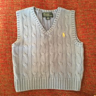 ポロラルフローレン(POLO RALPH LAUREN)の美品 ラルフローレン キッズ ベビー ベスト(ニット/セーター)