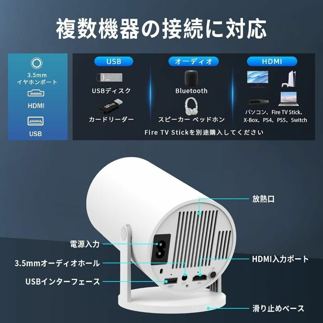 4k対応✨お買得品❣️プロジェクター 天井投影 小型 1.8万lm 11283 4k対応✨お買得品❣️プロジェクター 天井投影 小型 1.8万lm